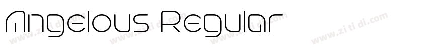 Angelous Regular字体转换 Angelous Regular字体转换